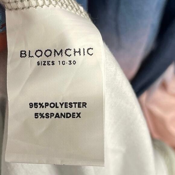 NWT, BloomChic, Size 18/20, Ombre Blue, Pink, & Gray Maxi Dress, Sleeveless - Picture 3 of 6